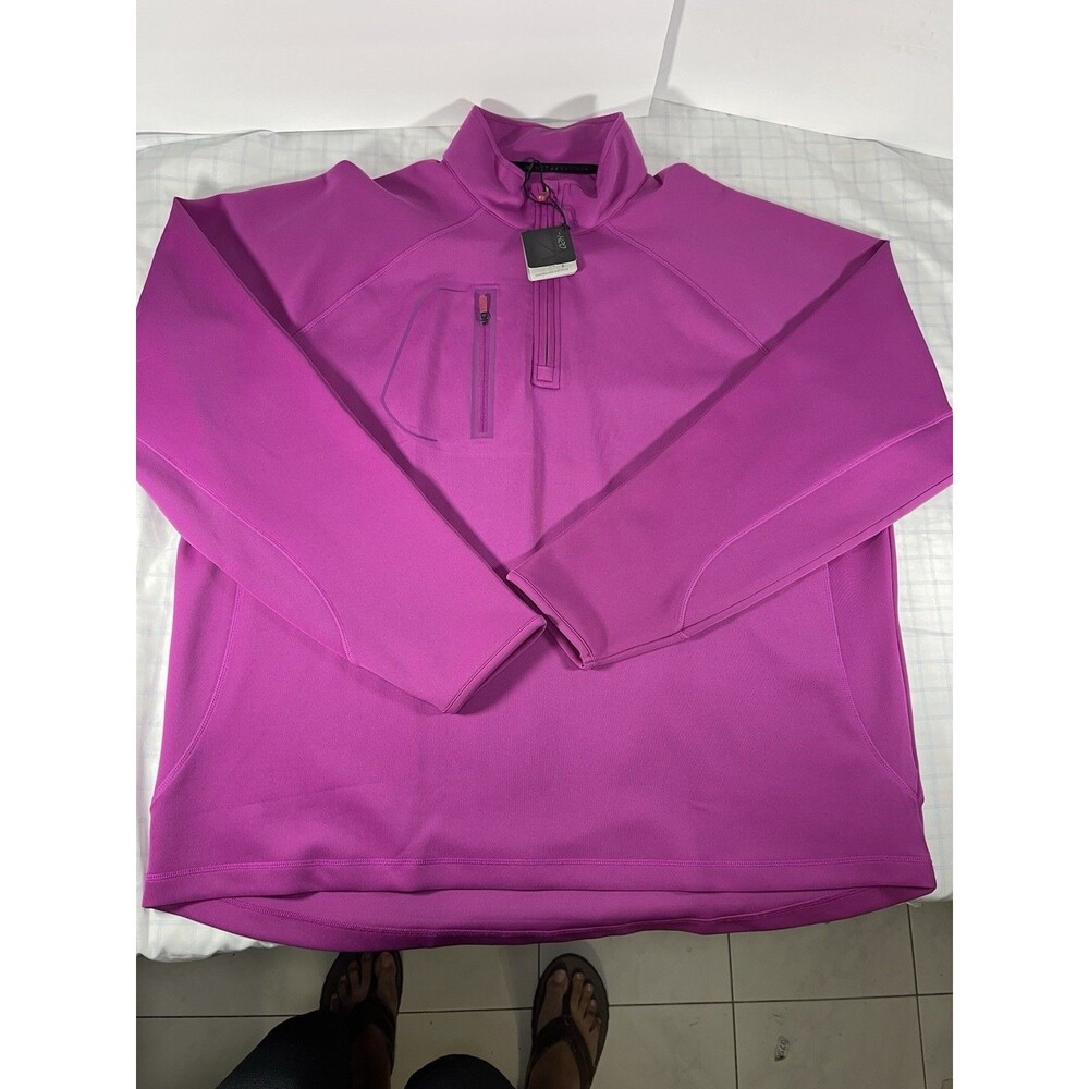 NWT Bobby Jones X-H2O Golf 1/4 Zip Pullover Men 2XL Italian Plum Purple BJ480